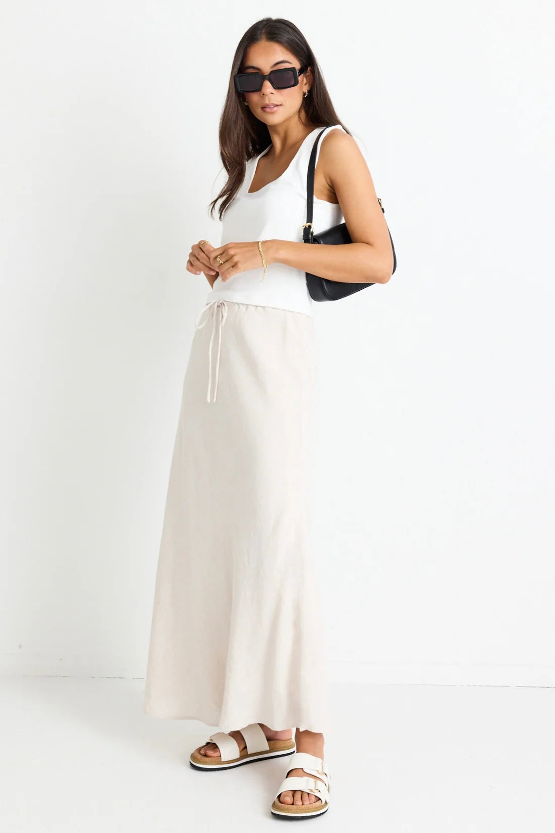Summit Tie Waist Maxie Skirt