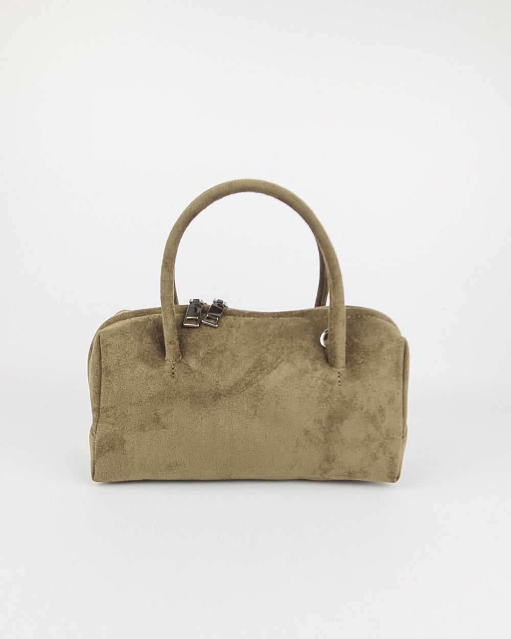 Arden Vegan Suede Crossbody Bag - Olive