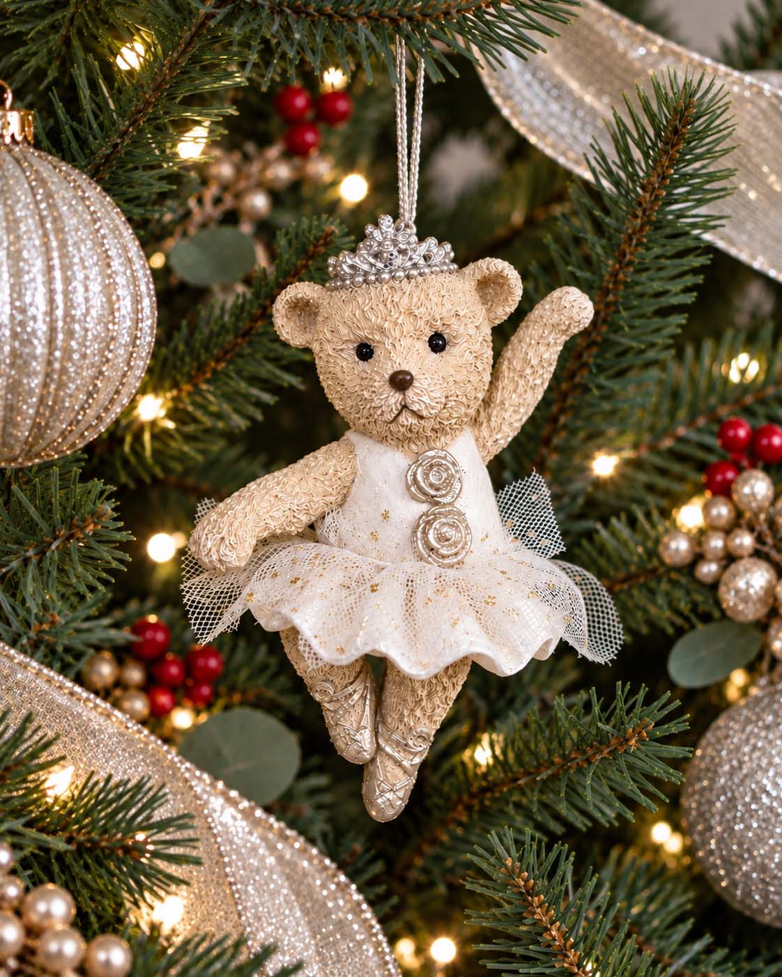 Clara Ballerina Bear Christmas Ornament