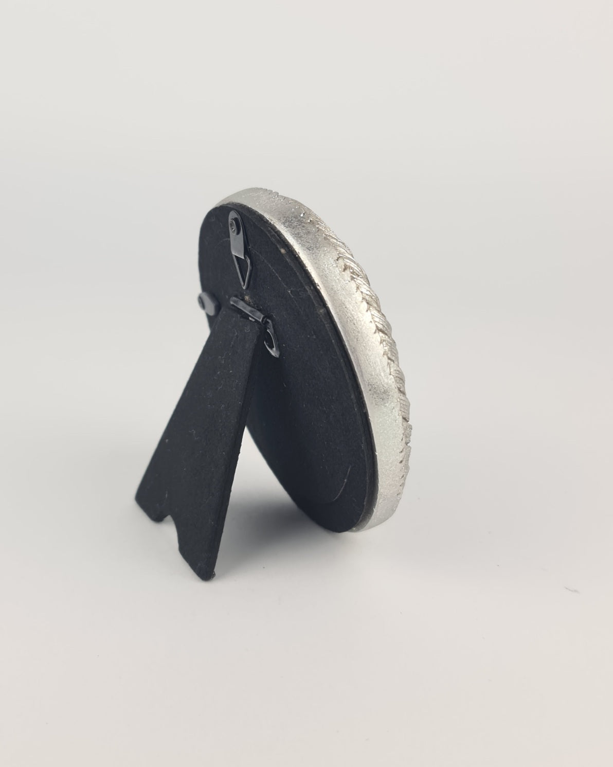 Braided Silver Photo Frame - Round