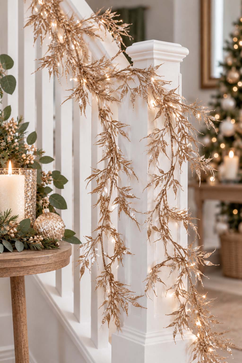 Champagne Fern Garland 150cm