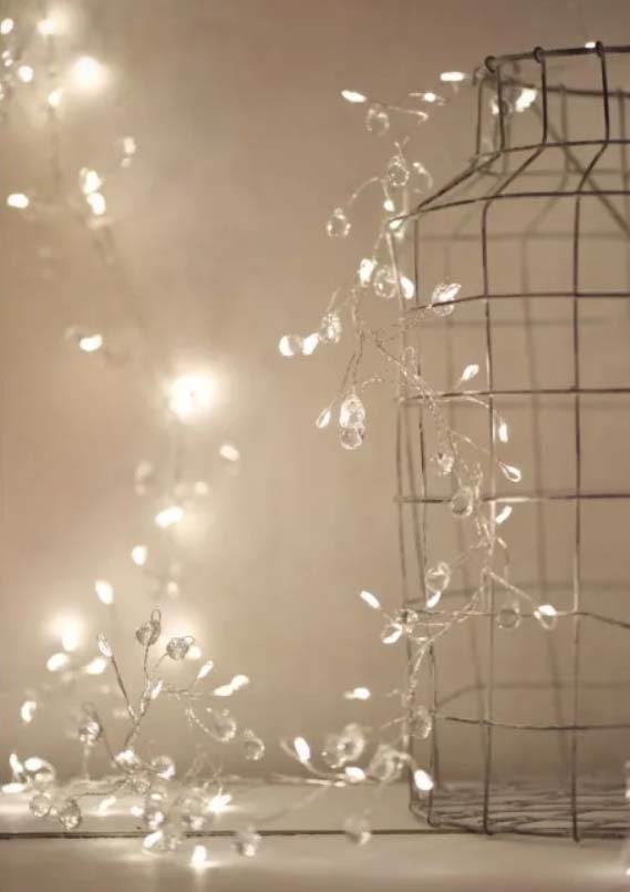 Crystal LED Cluster Garland – 2.3m