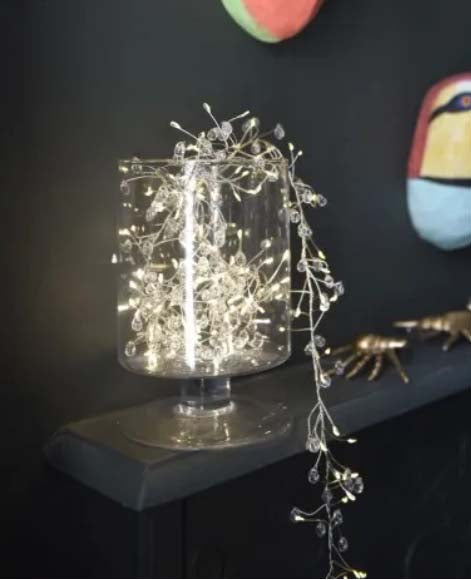 Crystal LED Cluster Garland – 2.3m