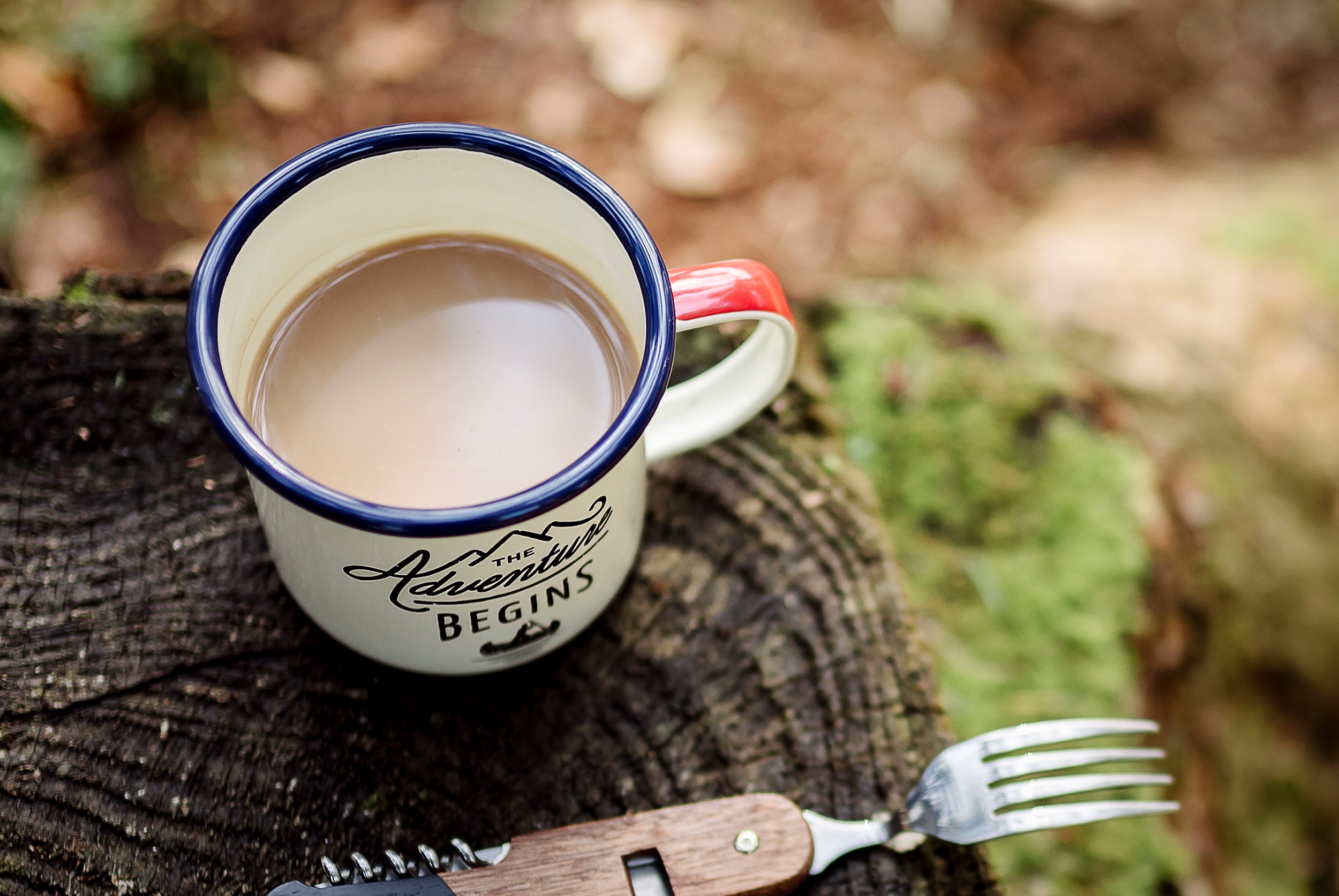 Adventure Begins Enamel Mug