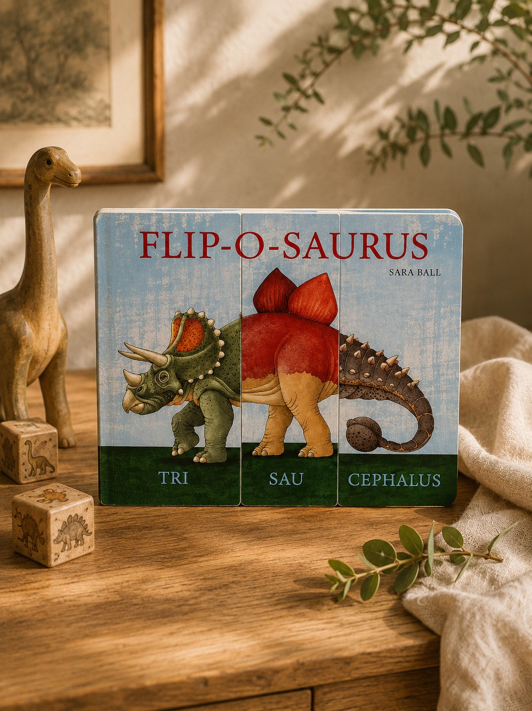 Flip-O-Saurus | Interactive Board Book