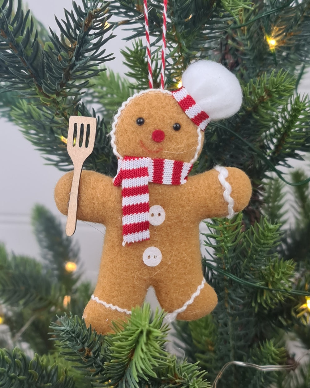 Caramel Gingerbread Chef Hanging Ornament