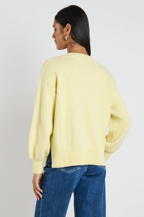 Harvest V-Neck Jumper - Butter
