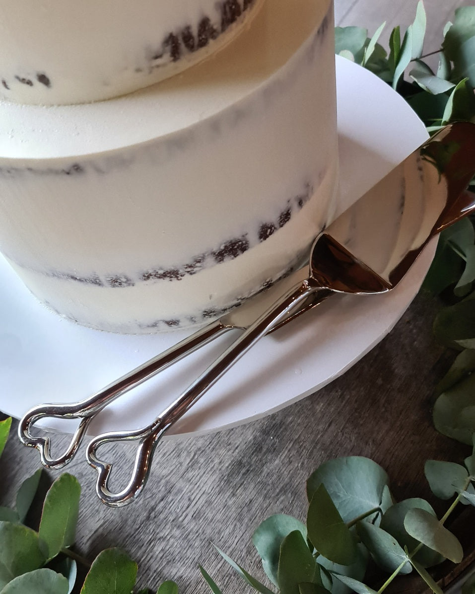 Heart Cake Server Set (2 piece)