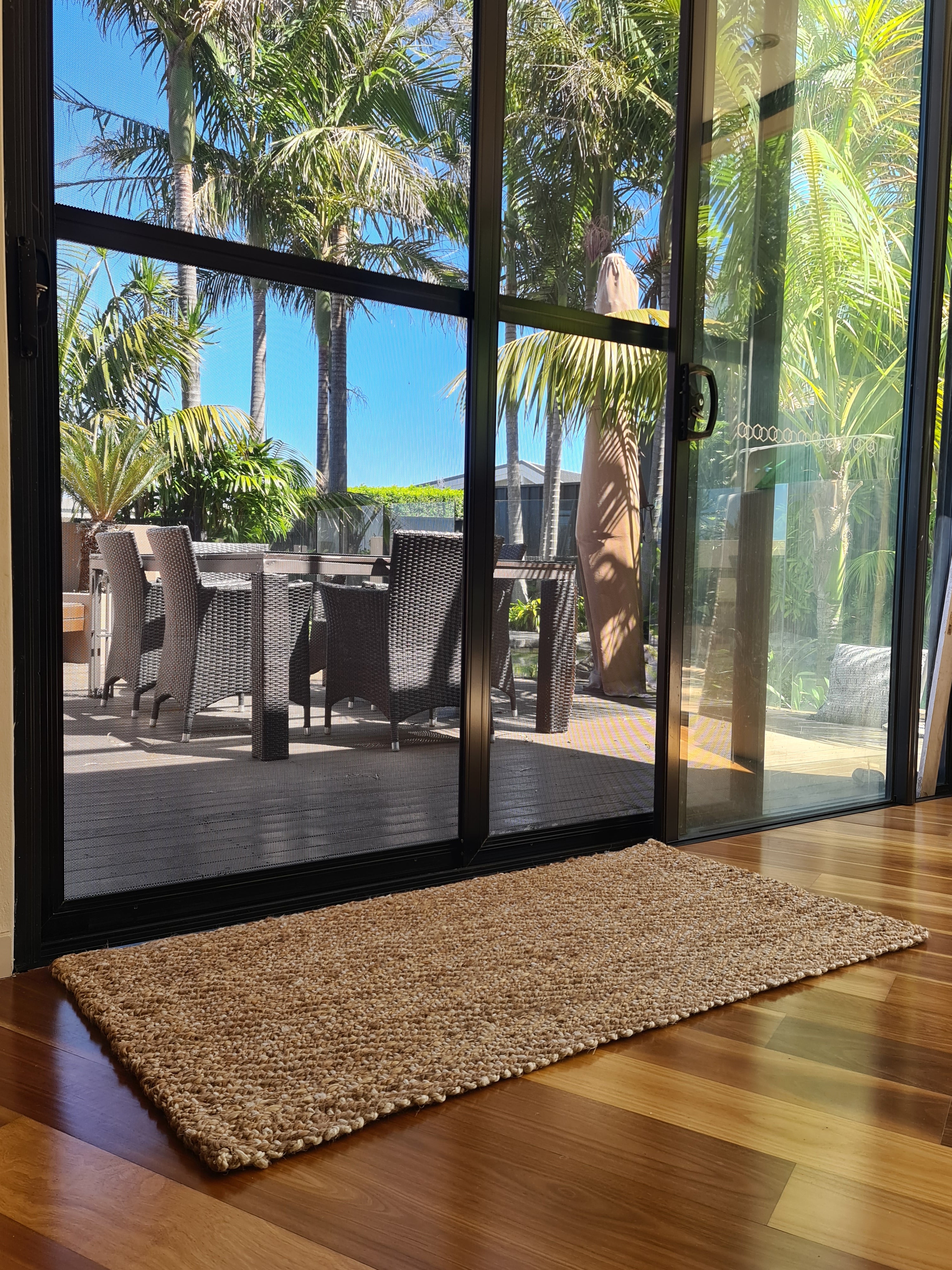 Herringbone Jute Runner – Natural / Ivory (70 x 140cm)