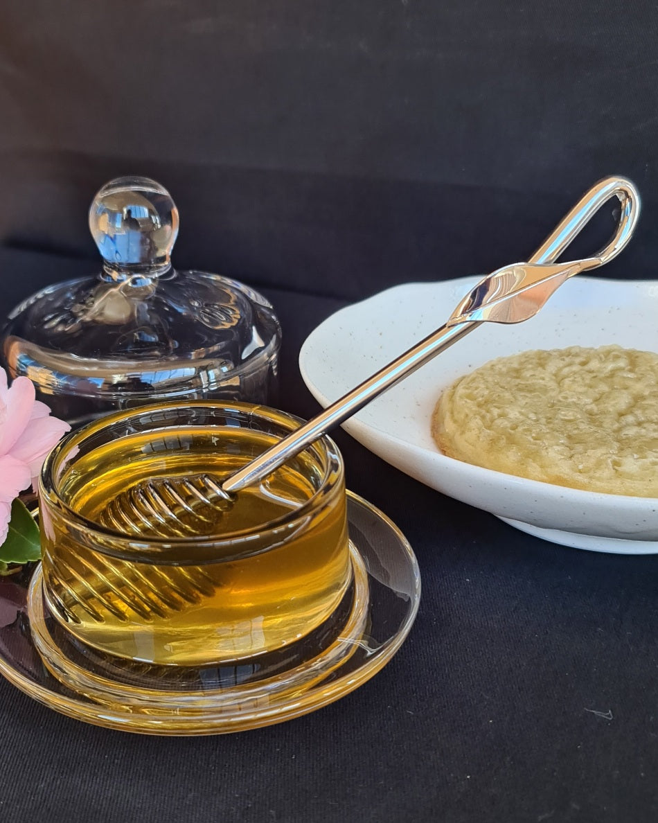 Hand-Forged Stainless Steel Honey Drizzler