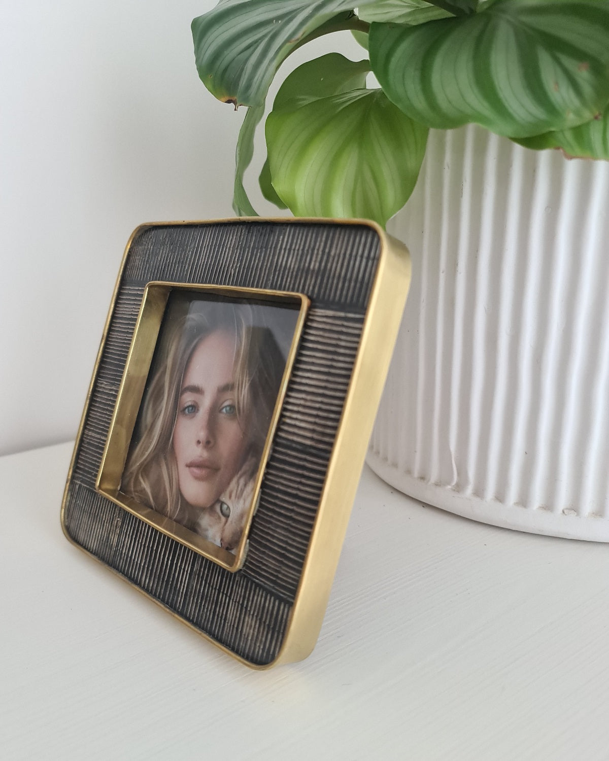 Josie Horn & Brass Photo Frame 4x4