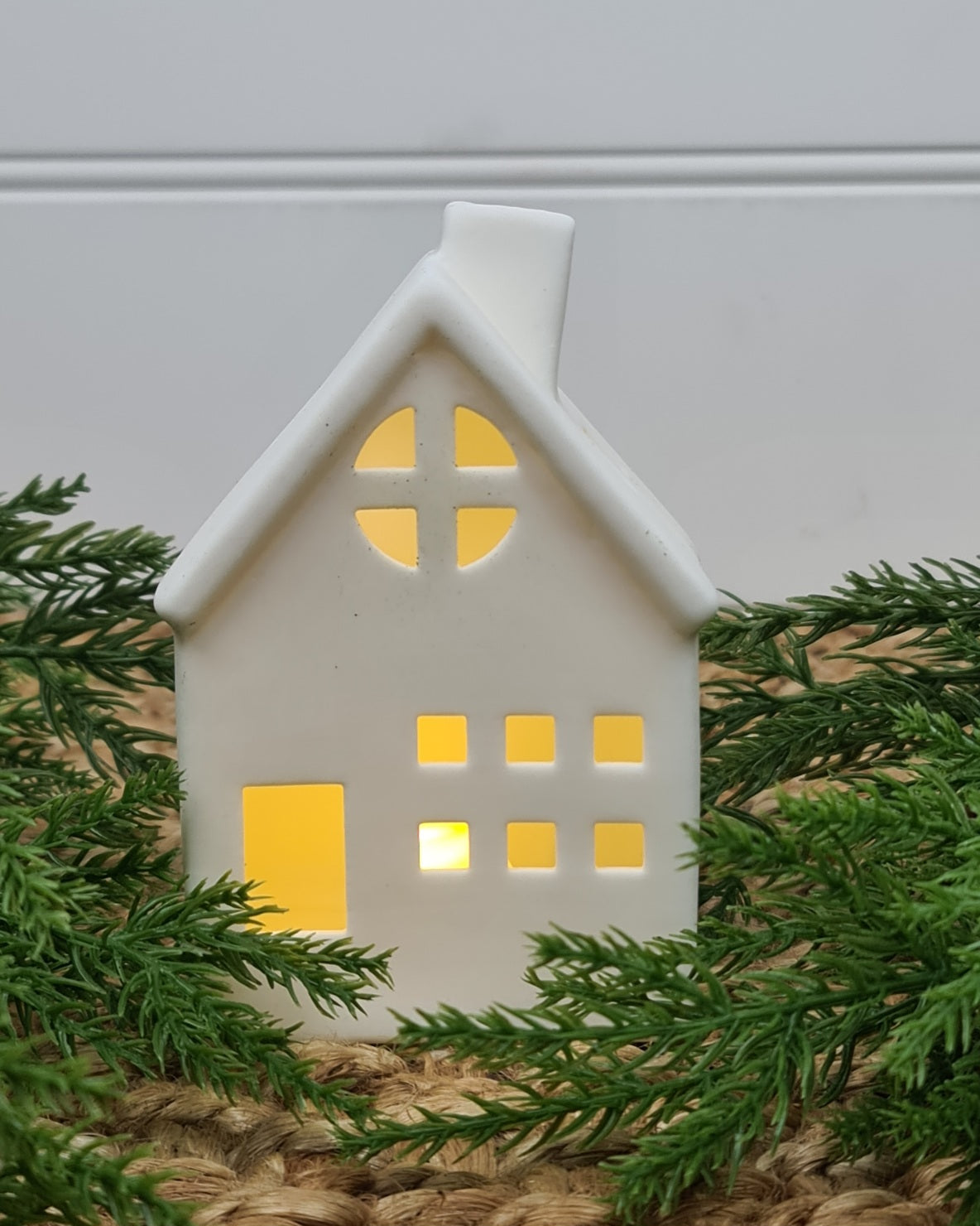 Light Up Porcelain House - Large