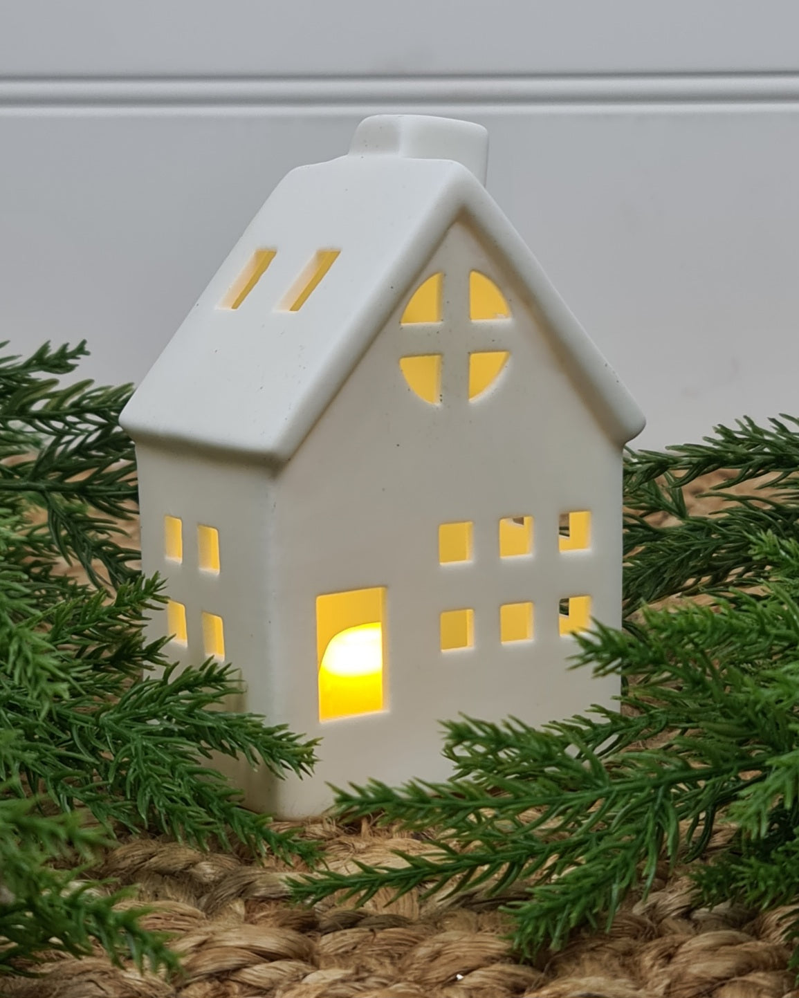 Light Up Porcelain House - Large