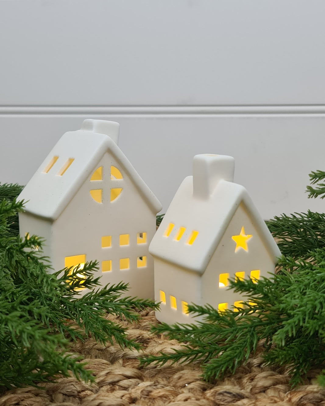 Light Up Porcelain House - Large
