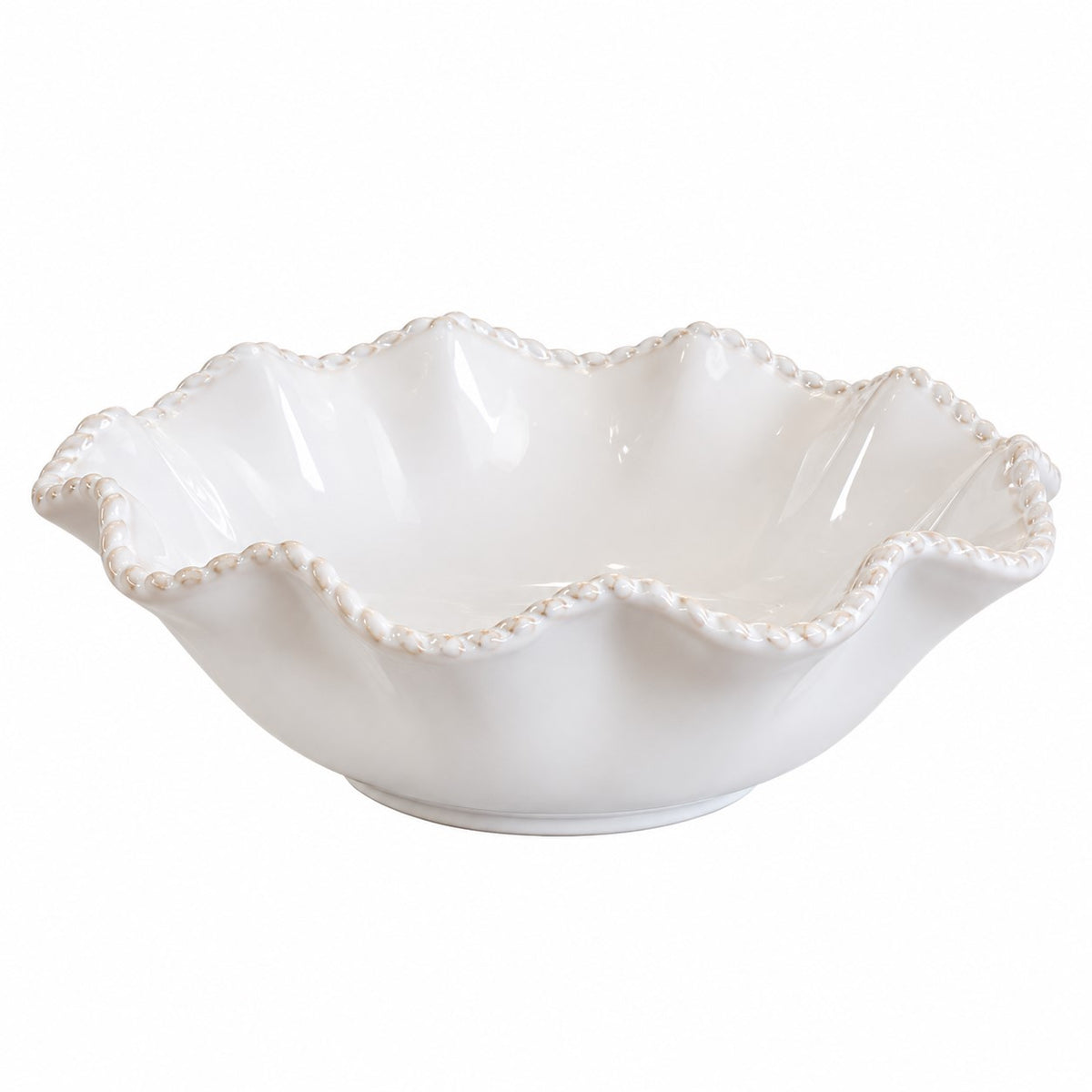 Liora Scalloped Stoneware Dinnerware – Off White
