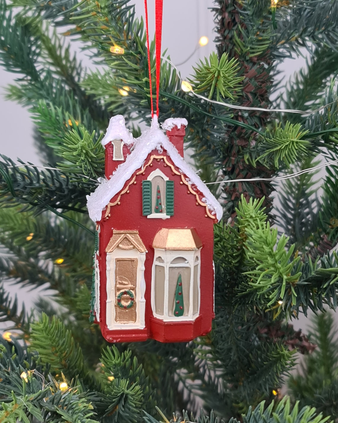Little Red House Ornament