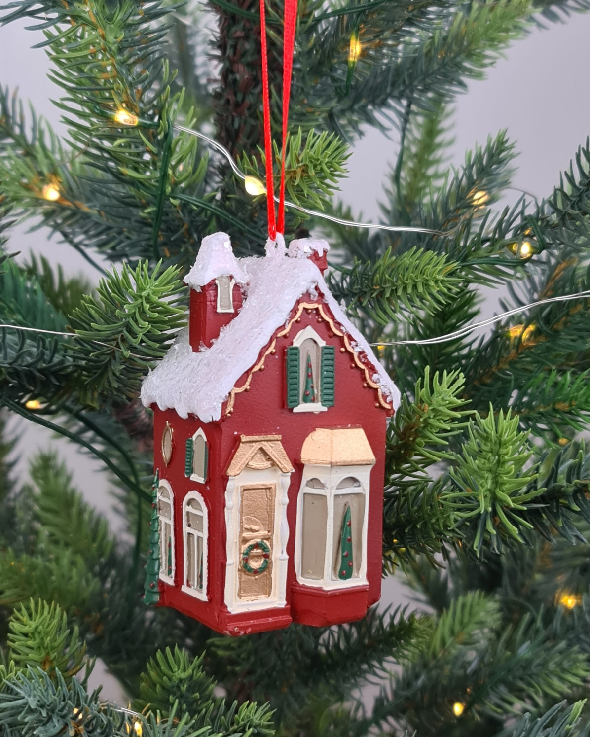 Little Red House Ornament