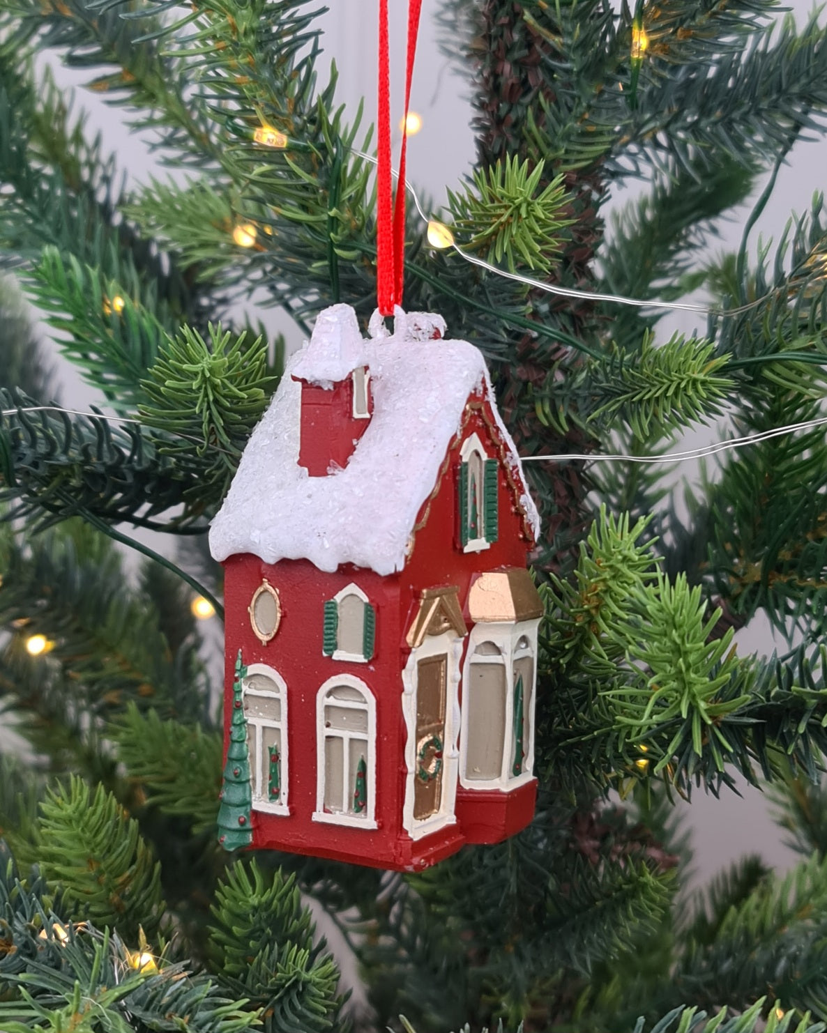 Little Red House Ornament