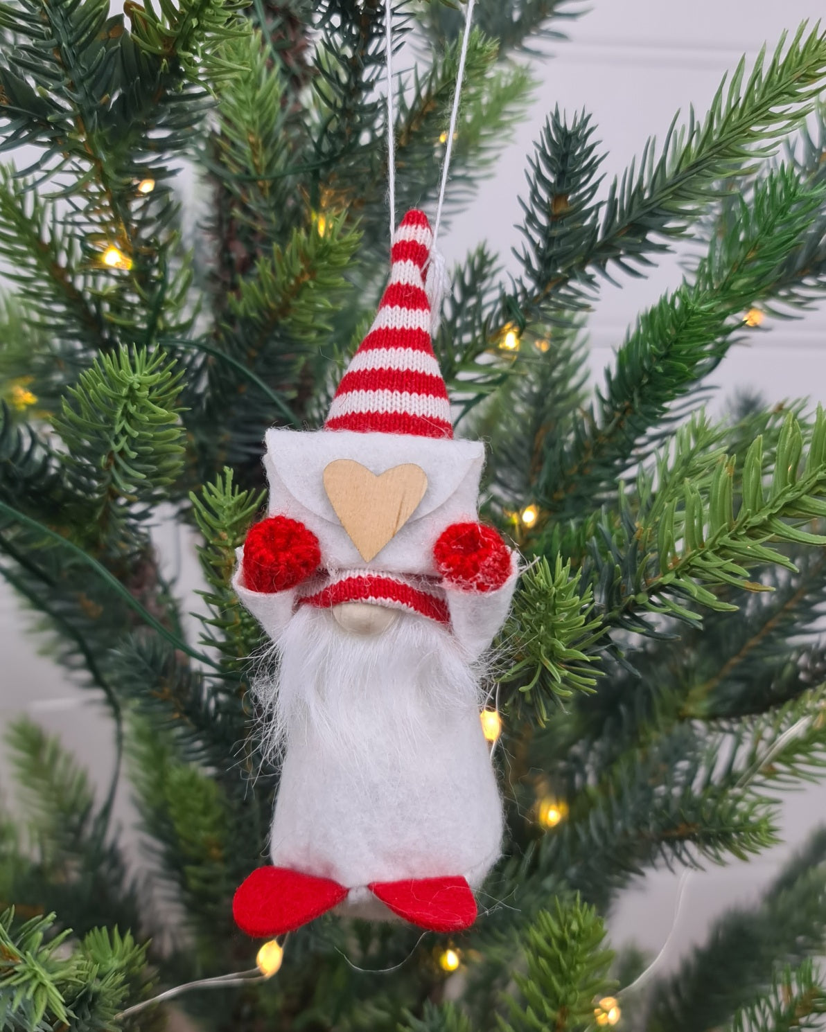 Message of Love Tomte Santa – White