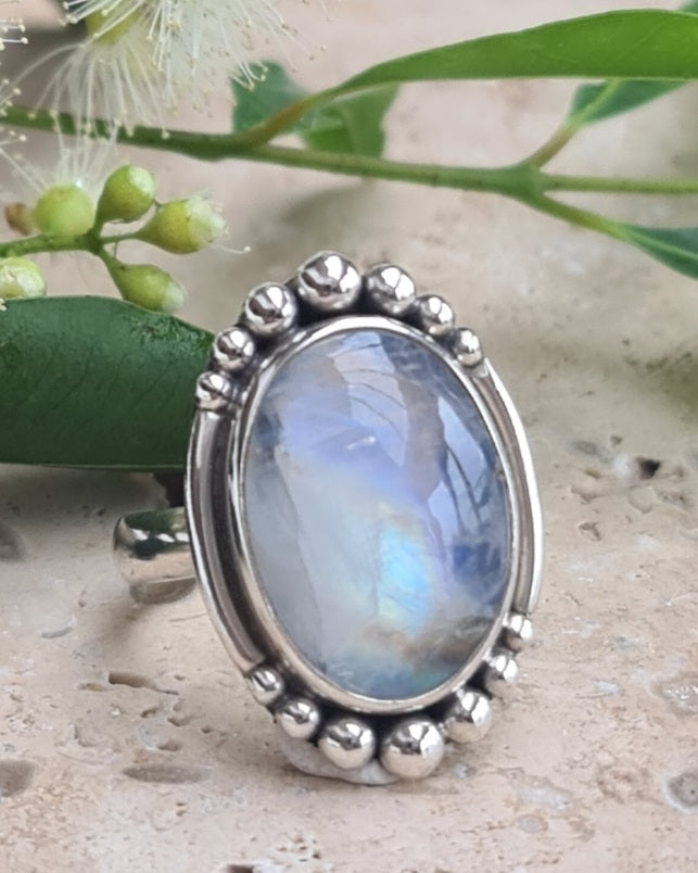 Nala Moonstone Ring