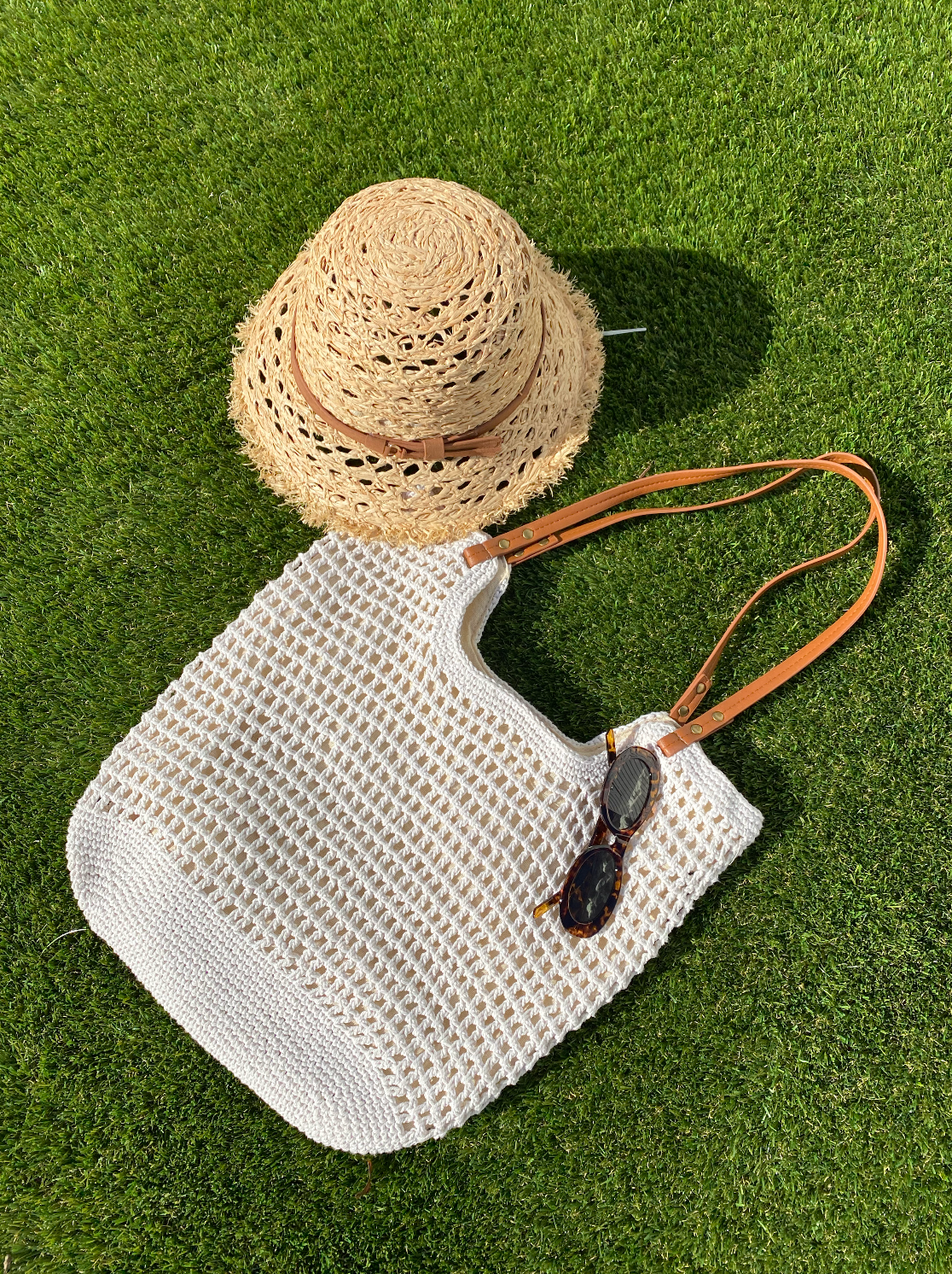 Nora Crochet Tote Bag