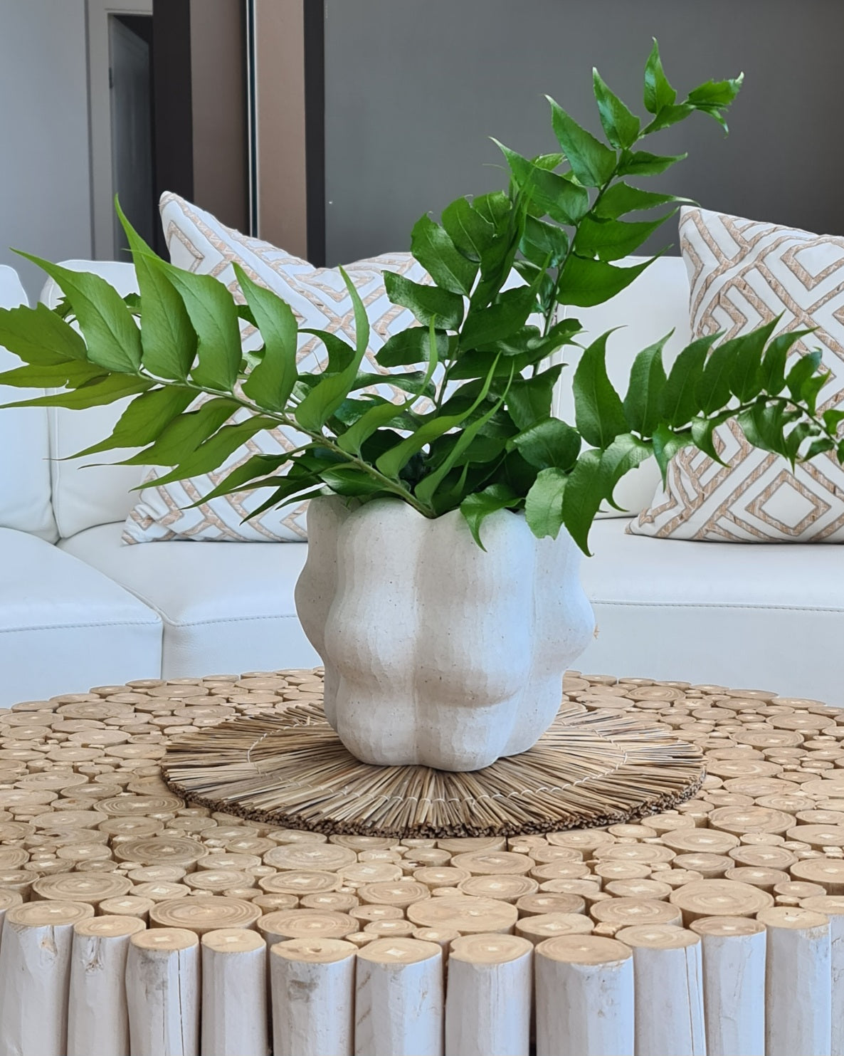 Oakley Vase / Planter – White Chalk