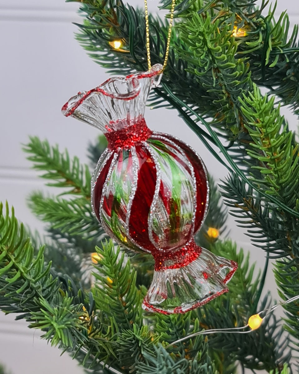 Peppermint Swirl Lolly Hanging Ornament