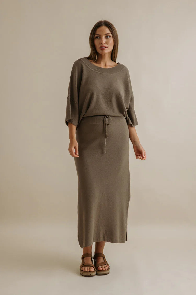 Retreat Cotton Twist Skirt – Vintage Khaki