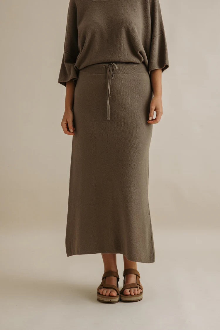 Retreat Cotton Twist Skirt – Vintage Khaki