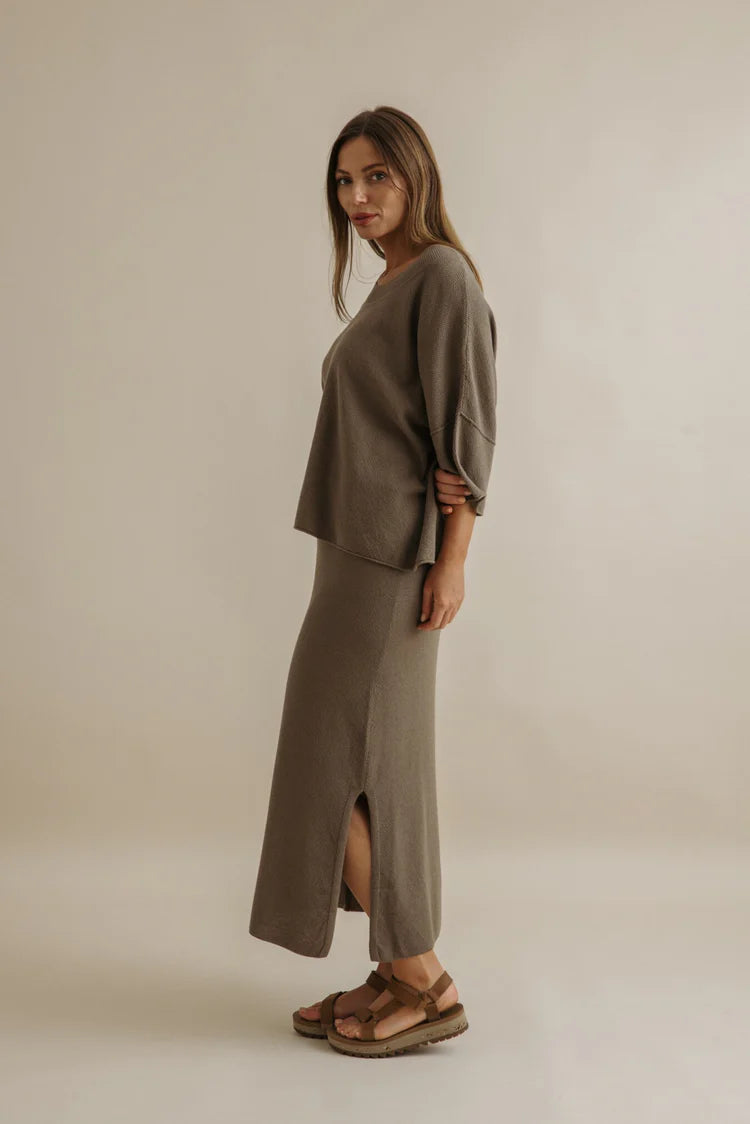 Retreat Cotton Twist Skirt – Vintage Khaki