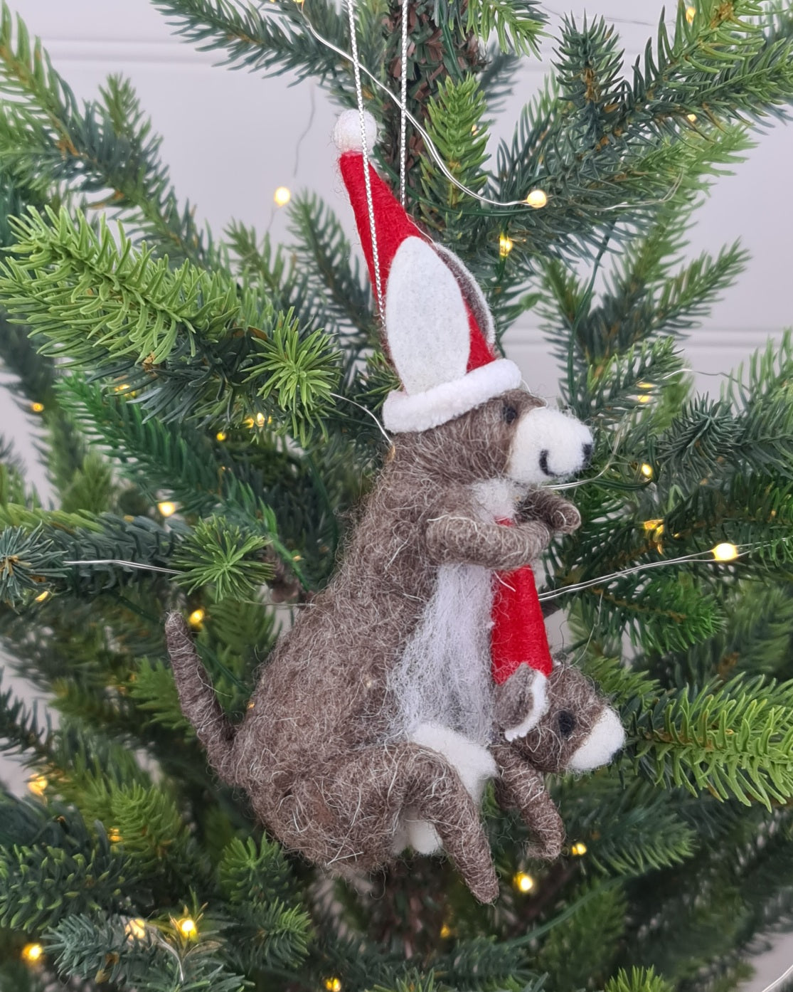 Roo & Joey Hat Hanging Decoration