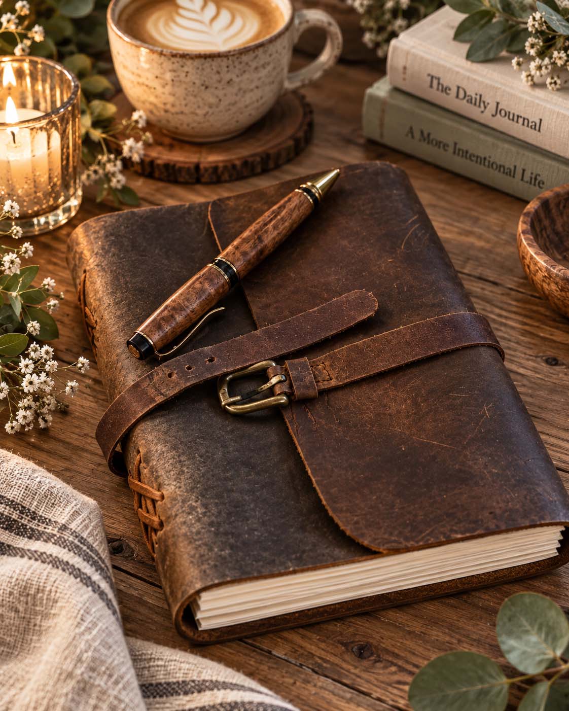 Rustic Leather Journal / Note Book