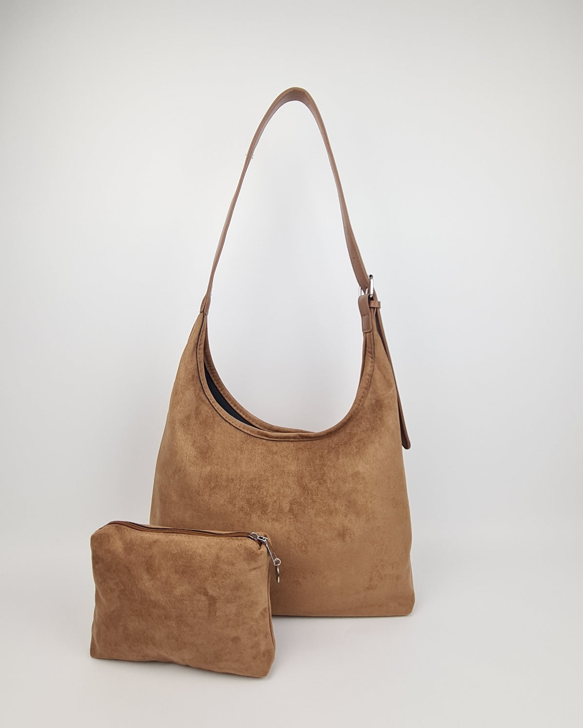 Scarlett Vegan Suede Shoulder Bag