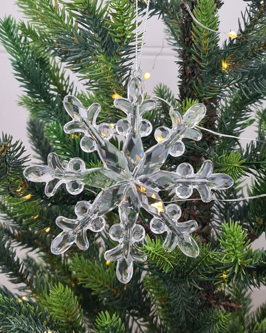 Crystal Snowflake Hanging Ornament