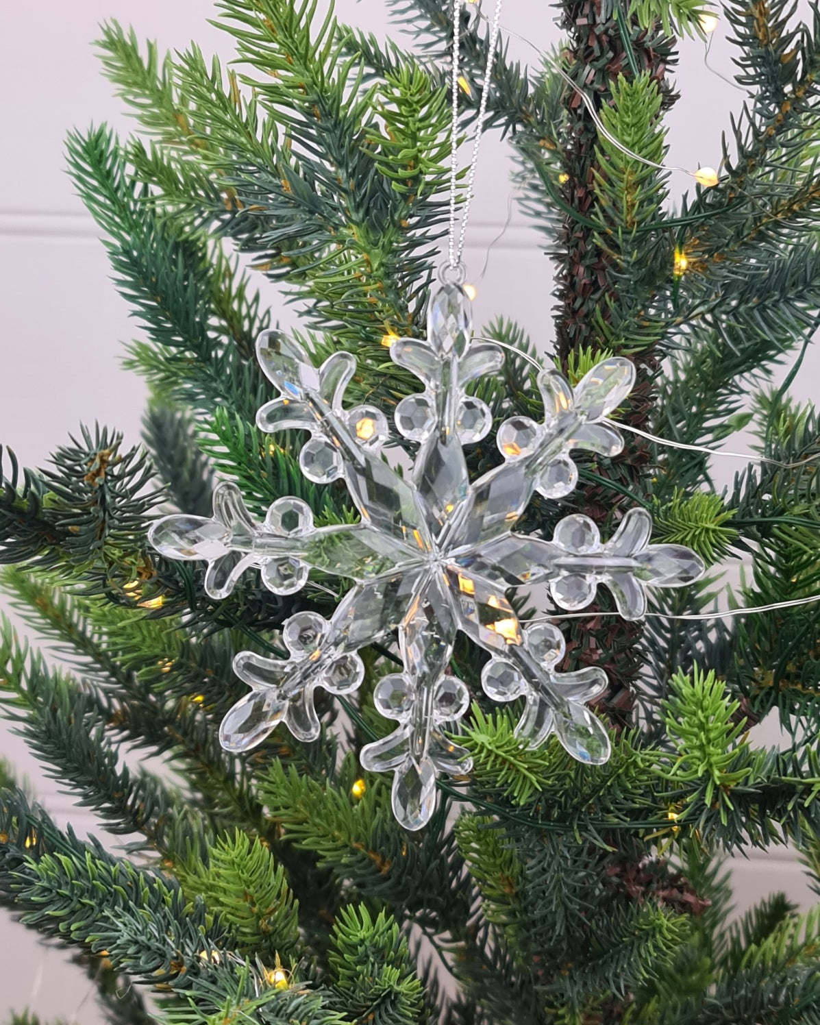 Crystal Snowflake Hanging Ornament