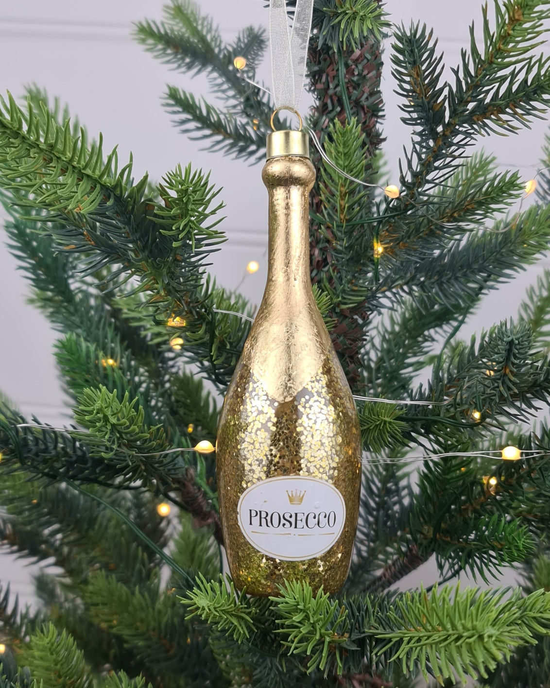 Sparkling Bubbly Bottle Ornament