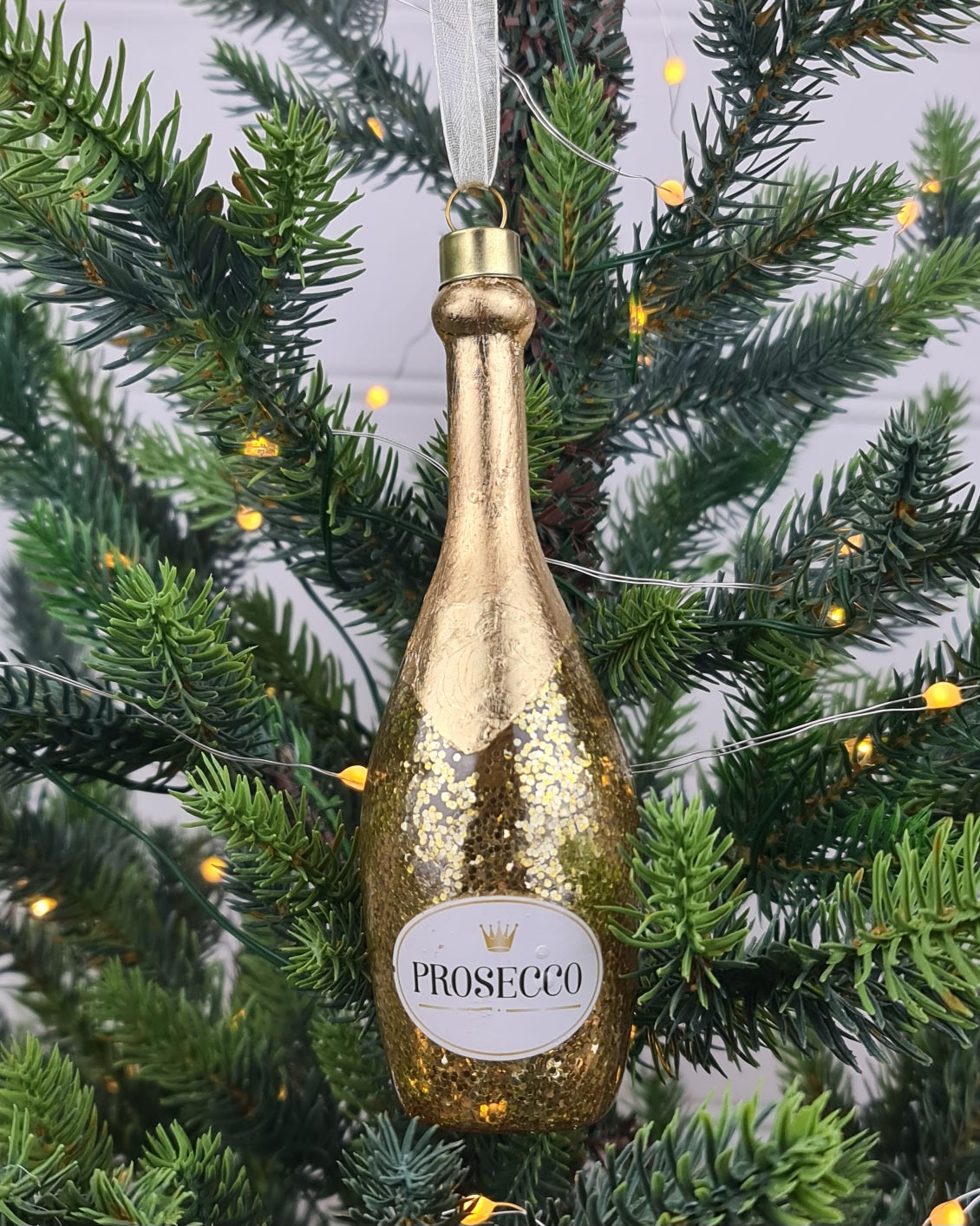 Sparkling Bubbly Bottle Ornament