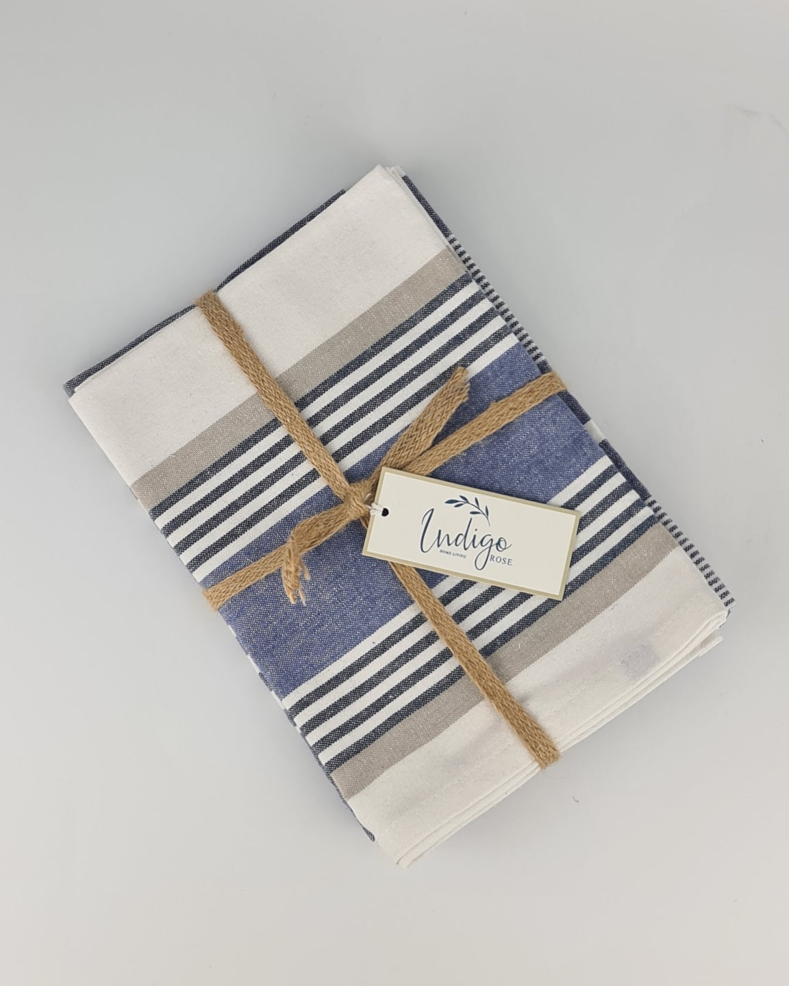 Tea Towel Set of Three – Blue / White