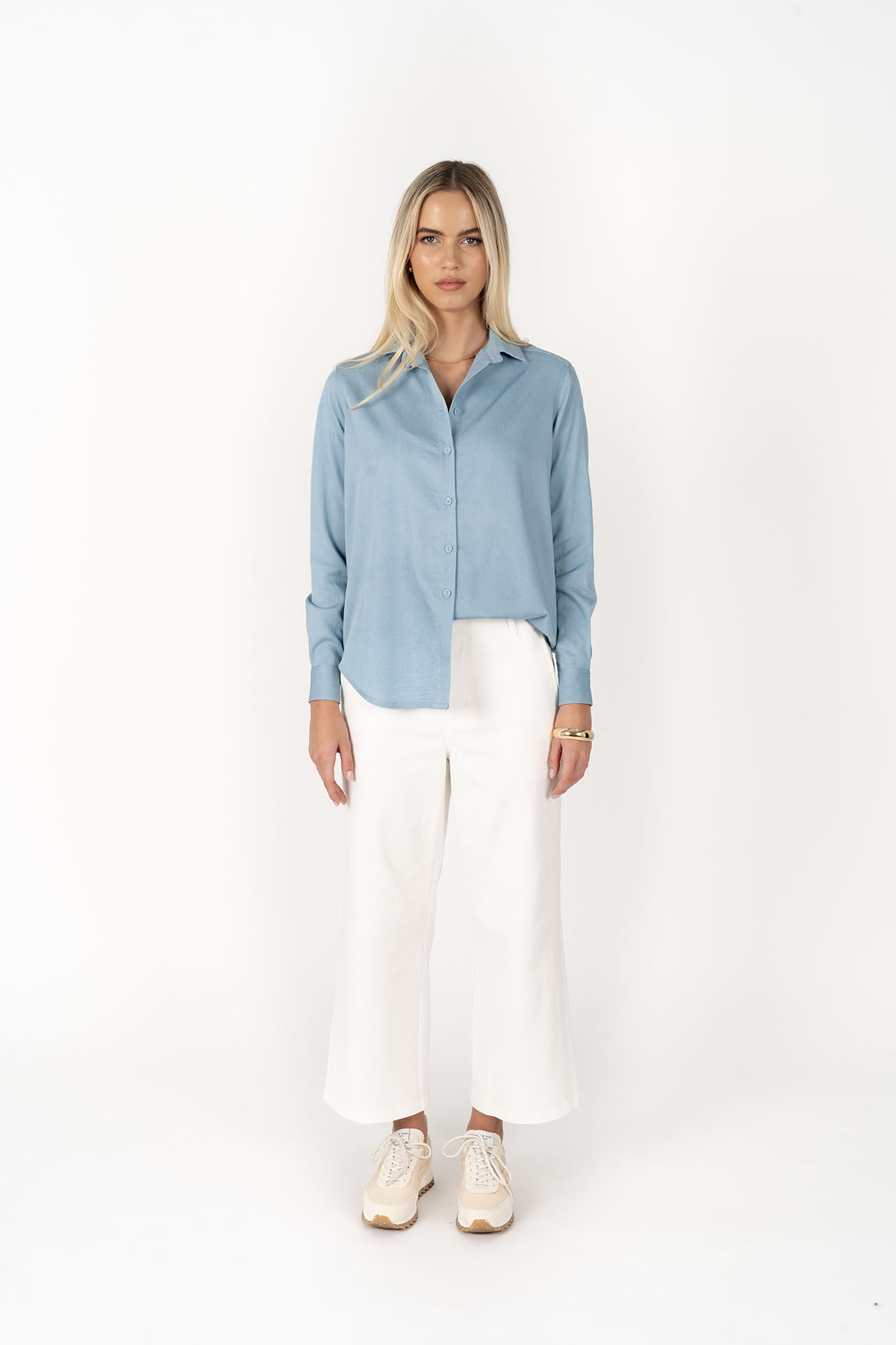 Chambray Shirt - Ice Blue