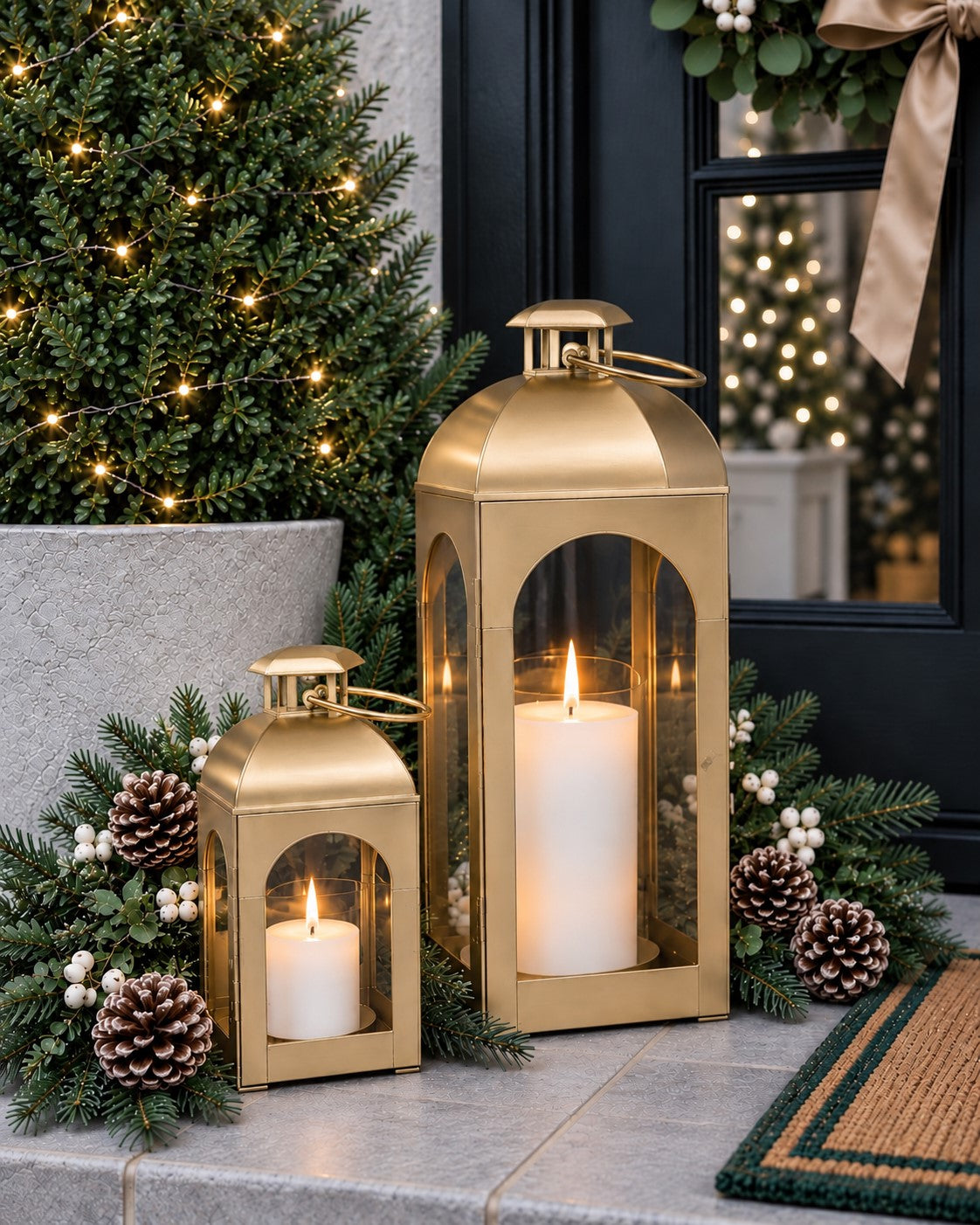 Twilight Metal Lantern – Gold