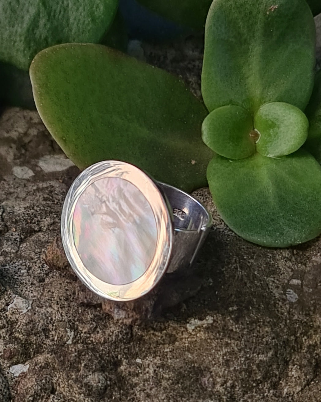 White Halo Ring
