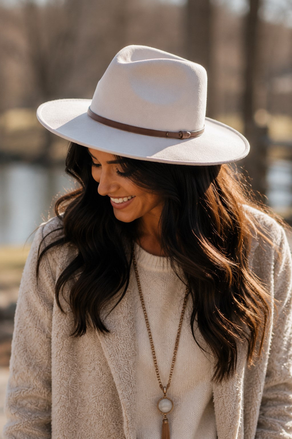 Taylor 100% Wool Hat - Stone