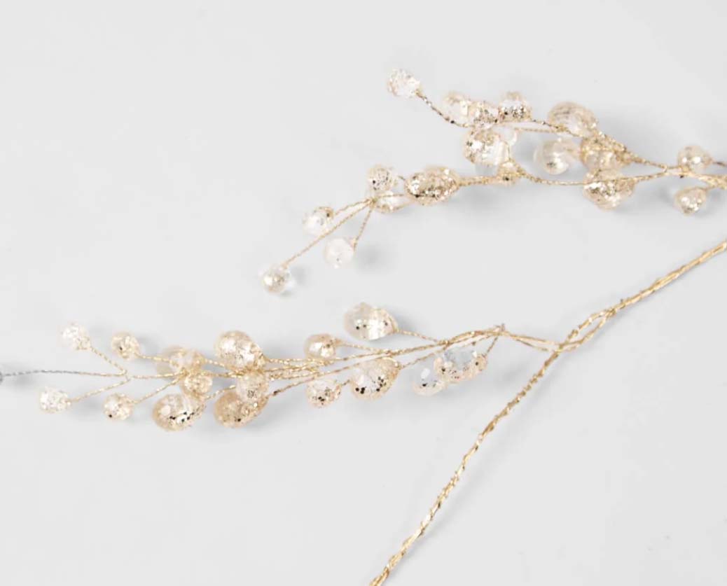Crystal Drop Garland – Gold