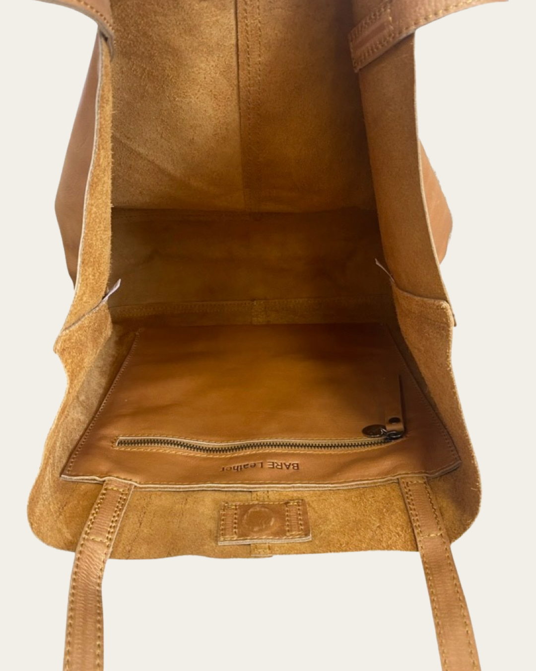 London Leather Tote – Almond Light & Versatile