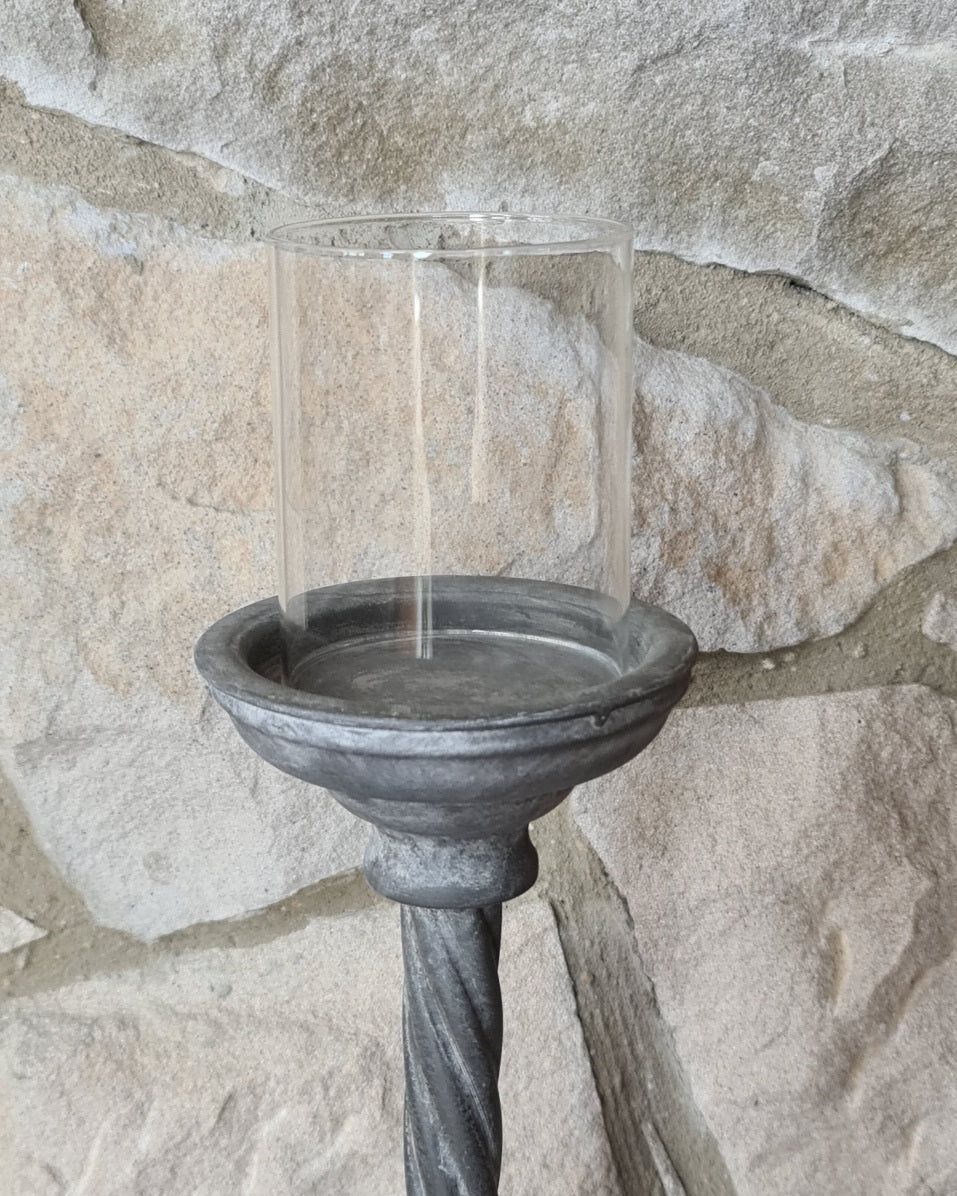Tall Antique Candle Holder