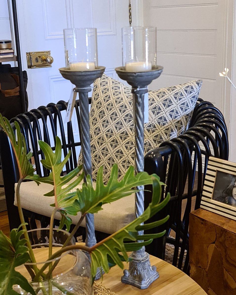 Tall Antique Candle Holder
