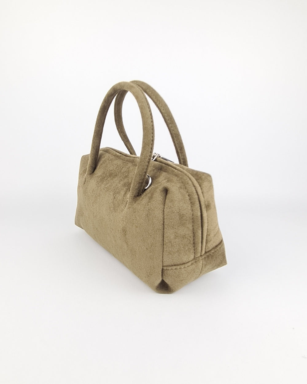Arden Vegan Suede Crossbody Bag - Olive