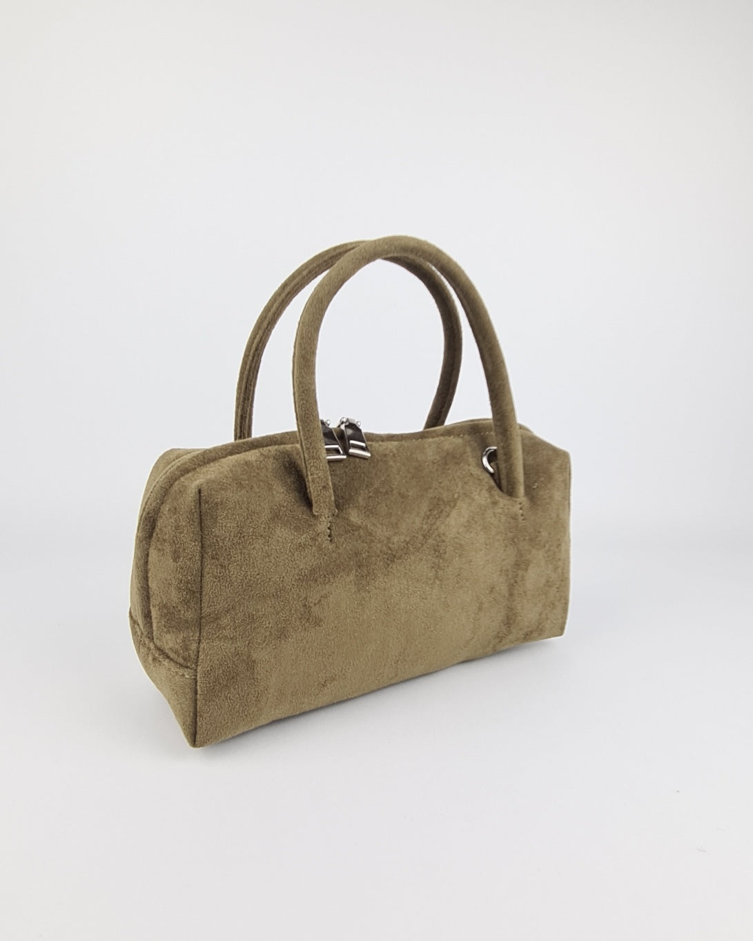 Arden Vegan Suede Crossbody Bag - Olive