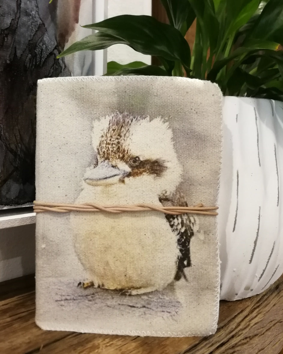 Australian Kookaburra Canvas Journal