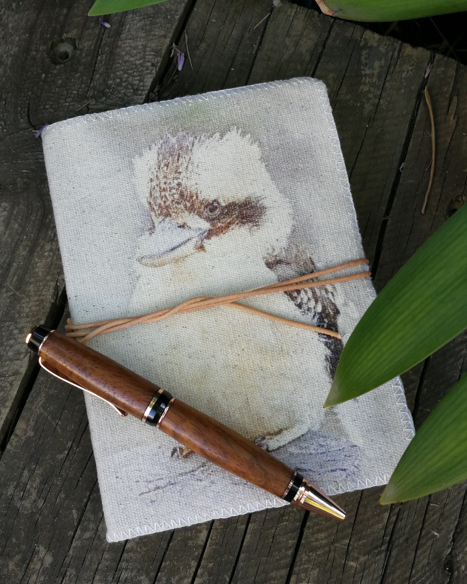 Australian Kookaburra Canvas Journal